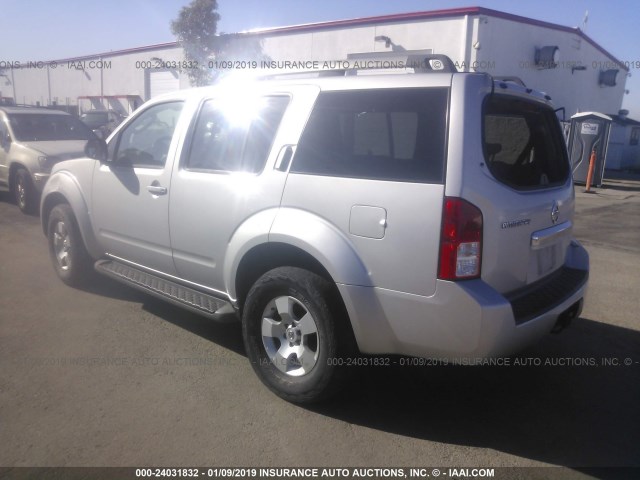 5N1AR1NN8BC621133 - 2011 NISSAN PATHFINDER S/LE/SE SILVER photo 3