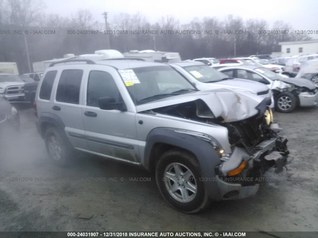 1J4GL48K23W648423 - 2003 JEEP LIBERTY SPORT/FREEDOM SILVER photo 1