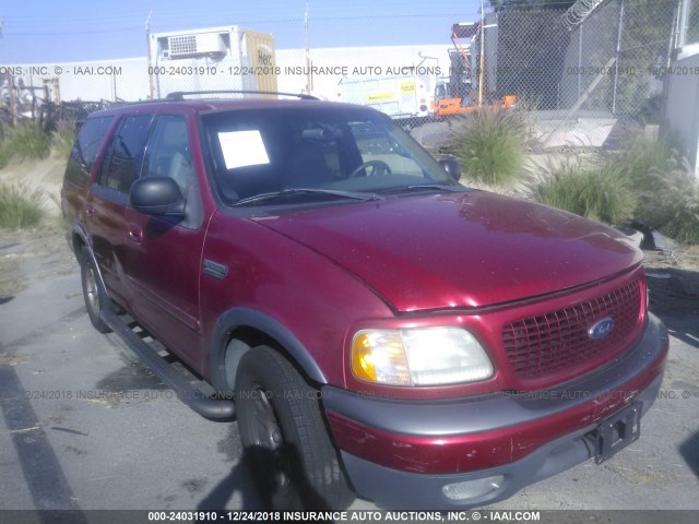 1FMRU156XYLB54543 - 2000 FORD EXPEDITION XLT RED photo 1