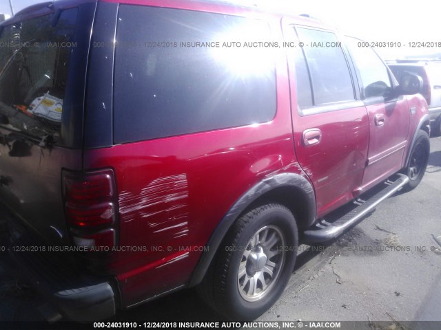 1FMRU156XYLB54543 - 2000 FORD EXPEDITION XLT RED photo 6