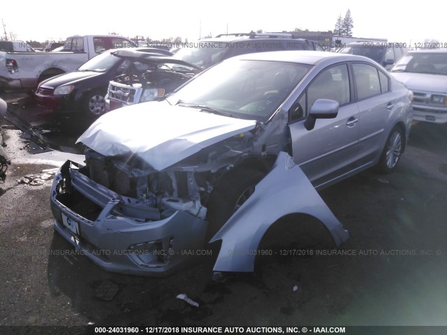 JF1GJAG61DH009640 - 2013 SUBARU IMPREZA LIMITED SILVER photo 2