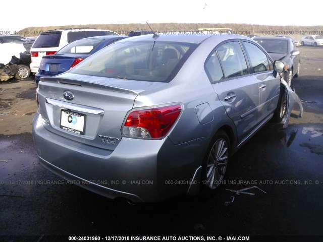 JF1GJAG61DH009640 - 2013 SUBARU IMPREZA LIMITED SILVER photo 4