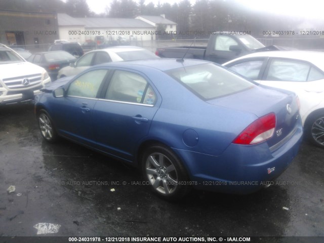 3MEHM0JG5AR658660 - 2010 MERCURY MILAN PREMIER BLUE photo 3