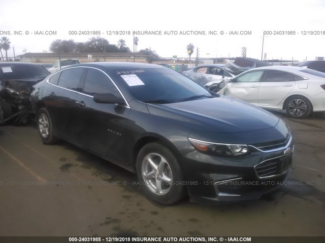 1G1ZB5ST2HF257992 - 2017 CHEVROLET MALIBU LS ნაცრისფერი ფოტო 1