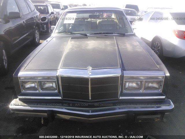 1C3BF66P6EX556086 - 1984 CHRYSLER FIFTH AVENUE  GRAY photo 6