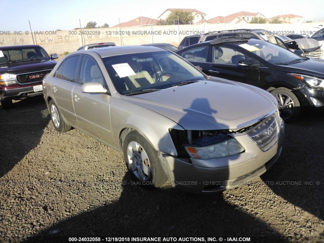 5NPET46F29H462995 - 2009 HYUNDAI SONATA GLS TAN photo 1