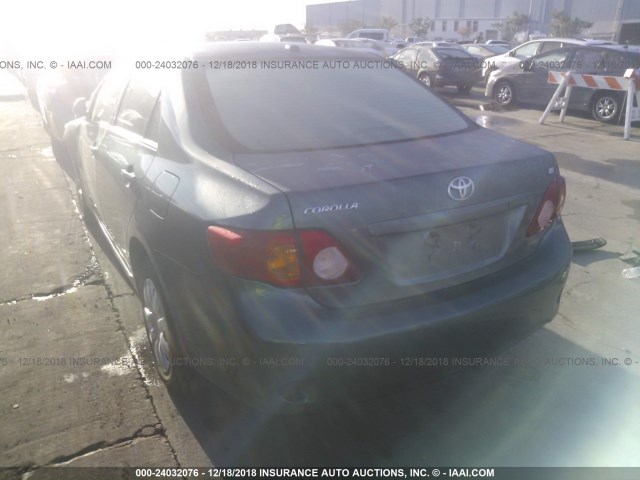 1NXBU40EX9Z007376 - 2009 TOYOTA COROLLA S/LE/XLE GREEN photo 3