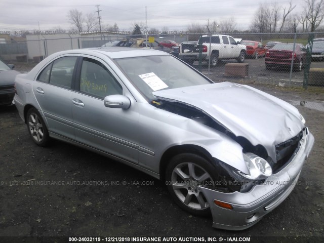 WDBRF92H77F873005 - 2007 MERCEDES-BENZ C 280 4MATIC SILVER photo 1