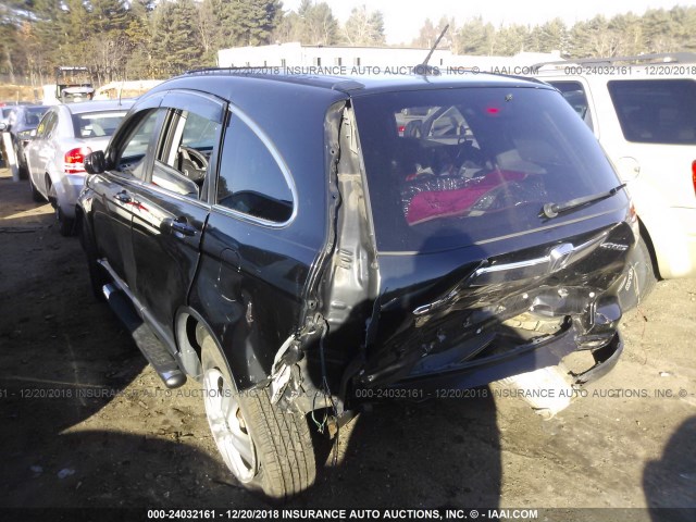 5J6RE4H75AL026721 - 2010 HONDA CR-V EXL BLACK photo 3