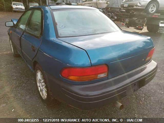 JF1GC4353VH501693 - 1997 SUBARU IMPREZA L BLUE photo 3