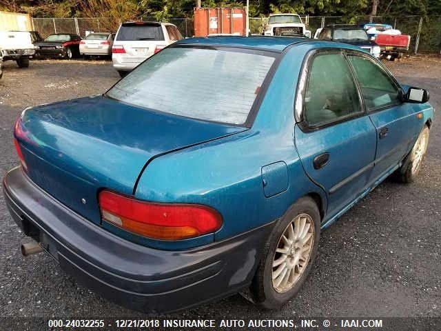 JF1GC4353VH501693 - 1997 SUBARU IMPREZA L BLUE photo 4