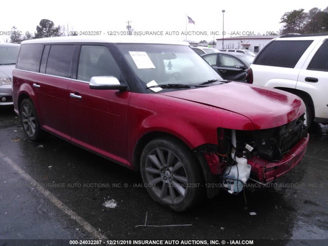 2FMHK6DT3ABA50729 - 2010 FORD FLEX LIMITED RED photo 1