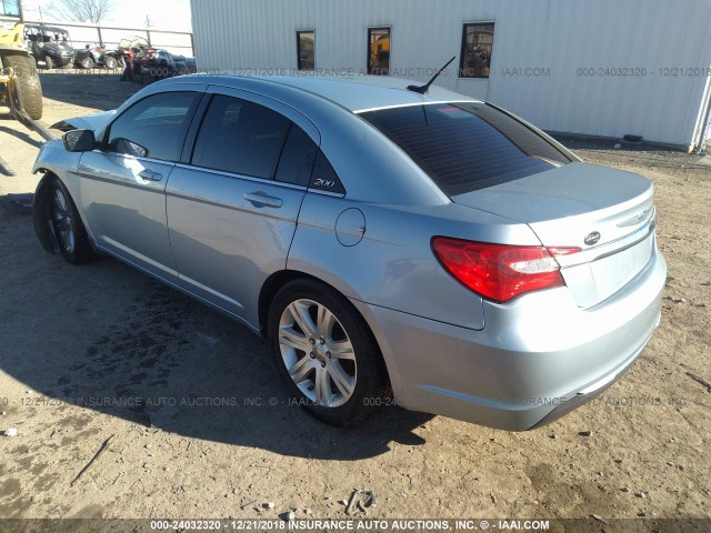 1C3CCBBG0CN189514 - 2012 CHRYSLER 200 TOURING Light Blue photo 3