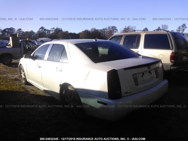 1G6DC67A860221688 - 2006 CADILLAC STS WHITE photo 3