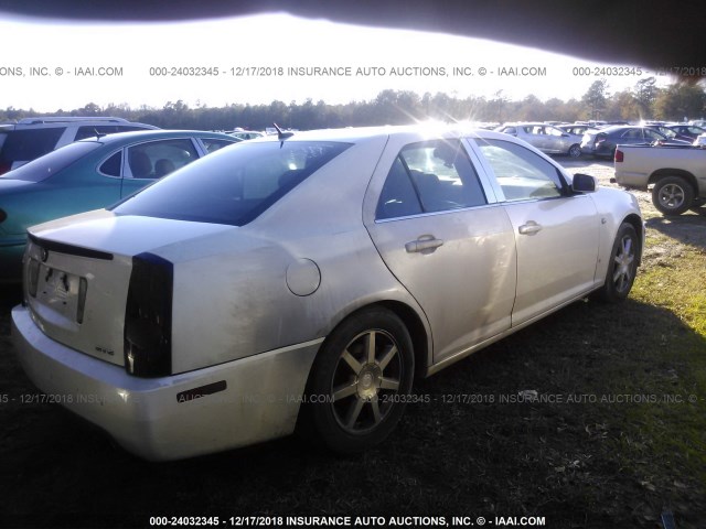 1G6DC67A860221688 - 2006 CADILLAC STS WHITE photo 4