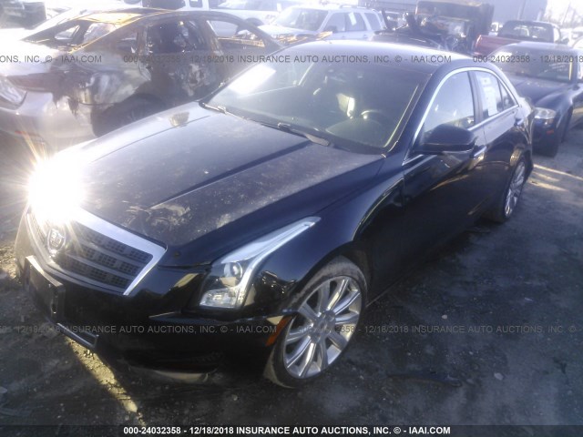 1G6AH5RX0D0133568 - 2013 CADILLAC ATS LUXURY BLACK photo 2