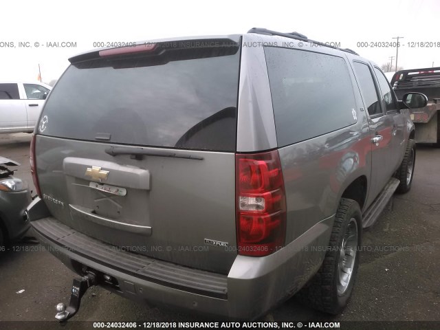 1GNFK16338J251992 - 2008 CHEVROLET SUBURBAN K1500 LS GRAY photo 4