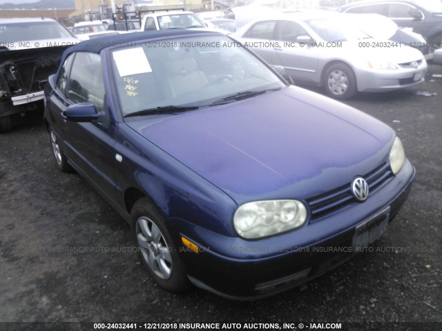 3VWDC21V32M808886 - 2002 VOLKSWAGEN CABRIO GLX Dark Blue photo 1