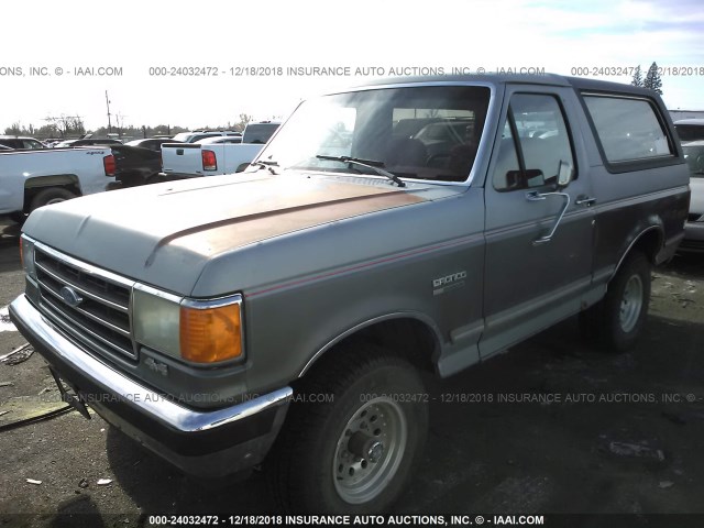 1FMEU15H7LLB07429 - 1990 FORD BRONCO U100 GRAY photo 2