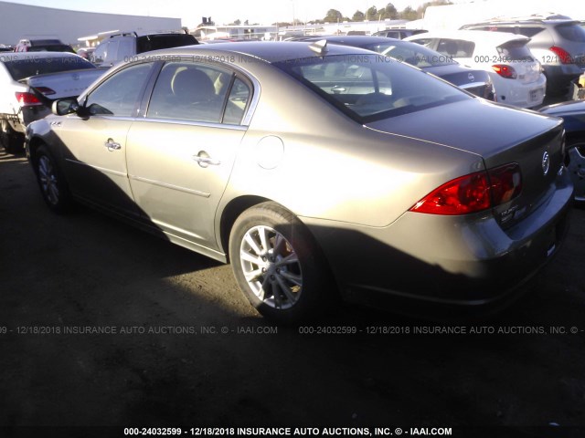 1G4HC5EM5AU122555 - 2010 BUICK LUCERNE CXL GRAY photo 3