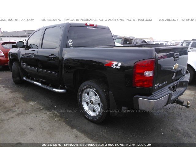 3GCPKTE70DG281380 - 2013 CHEVROLET SILVERADO K1500 LTZ BLACK photo 3