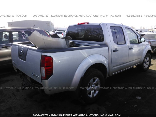 1N6AD0EV8CC476994 - 2012 NISSAN FRONTIER S/SV/SL/PRO-4X SILVER photo 4