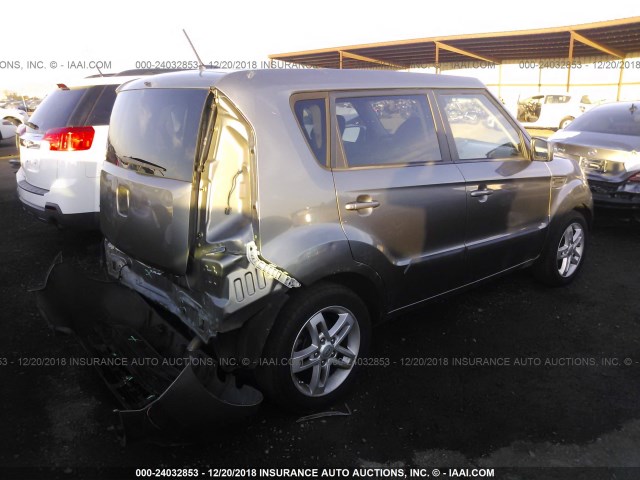 KNDJT2A26B7301843 - 2011 KIA SOUL +/!/SPORT GRAY photo 4