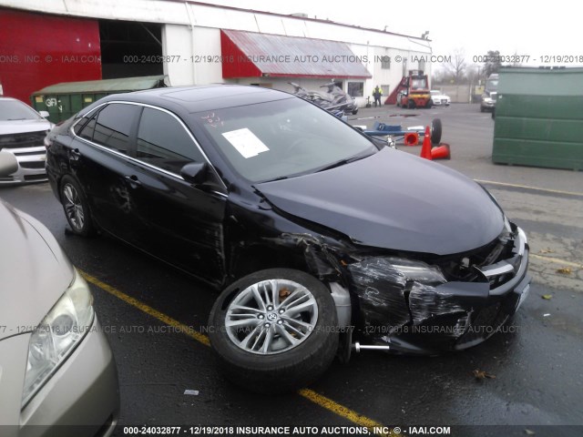 4T1BF1FK4FU075366 - 2015 TOYOTA CAMRY LE/XLE/SE/XSE BLACK photo 1
