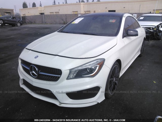 WDDSJ4GB0GN337405 - 2016 MERCEDES-BENZ CLA 250 4MATIC WHITE photo 2