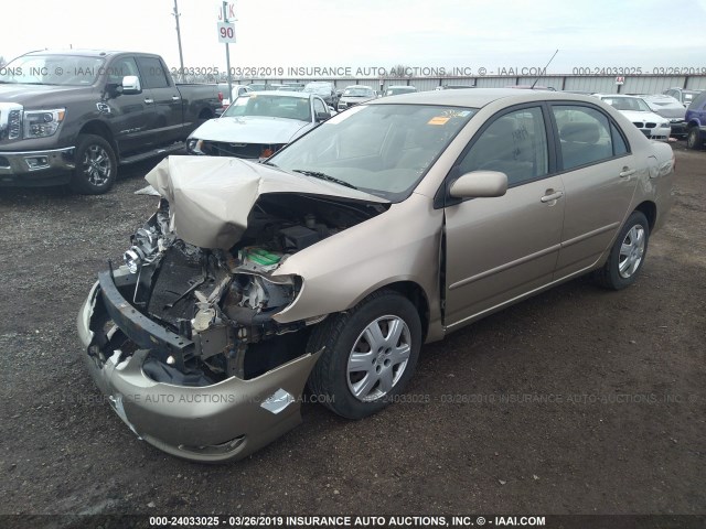 1NXBR32E06Z593641 - 2006 TOYOTA COROLLA CE/LE/S GOLD photo 2