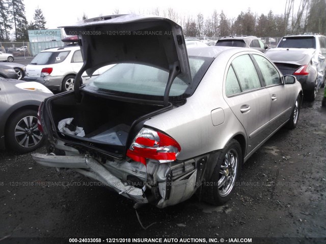 WDBUF65J73A265886 - 2003 MERCEDES-BENZ E 320 SILVER photo 4