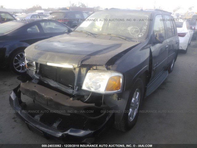 1GKES63M452366576 - 2005 GMC ENVOY DENALI BLACK photo 2