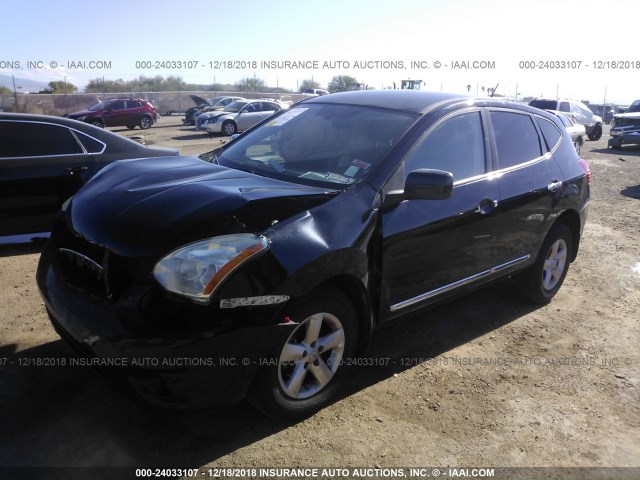 JN8AS5MT9DW509592 - 2013 NISSAN ROGUE S/SV BLACK photo 2