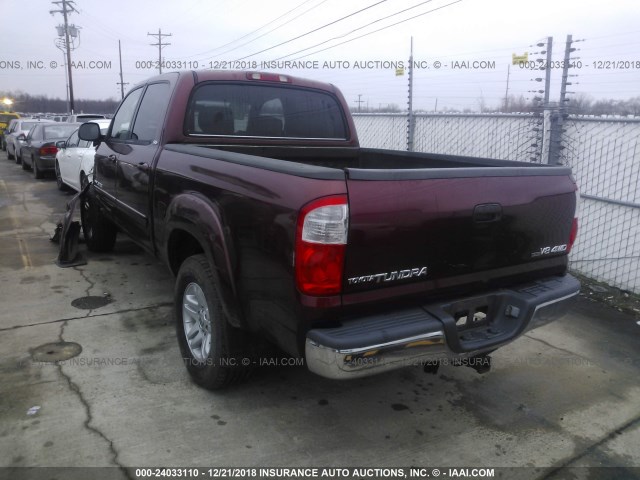 5TBDT44154S454596 - 2004 TOYOTA TUNDRA DOUBLE CAB SR5 MAROON photo 3