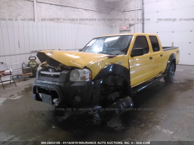 1N6ED29Y73C447617 - 2003 NISSAN FRONTIER CREW CAB XE/CREW CAB SE YELLOW photo 6