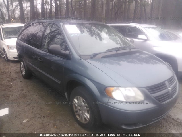 1D4GP24R76B762837 - 2006 DODGE GRAND CARAVAN SE Light Blue photo 1