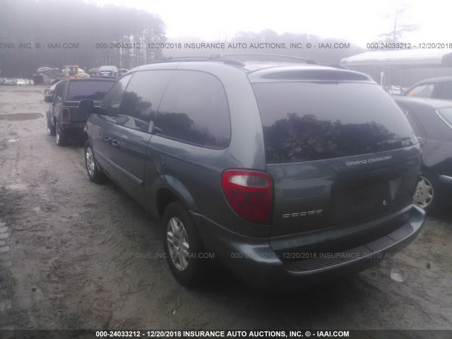 1D4GP24R76B762837 - 2006 DODGE GRAND CARAVAN SE Light Blue photo 3