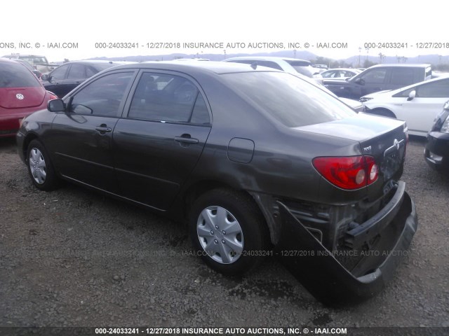 2T1BR32E65C441699 - 2005 TOYOTA COROLLA CE/LE/S GRAY photo 3