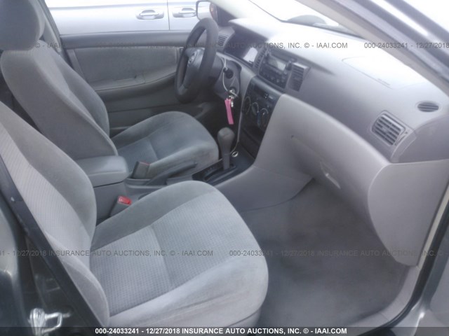 2T1BR32E65C441699 - 2005 TOYOTA COROLLA CE/LE/S GRAY photo 5