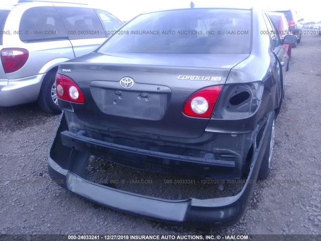 2T1BR32E65C441699 - 2005 TOYOTA COROLLA CE/LE/S GRAY photo 6