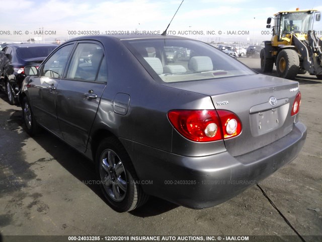 1NXBR32E07Z911839 - 2007 TOYOTA COROLLA CE/LE/S GRAY photo 3