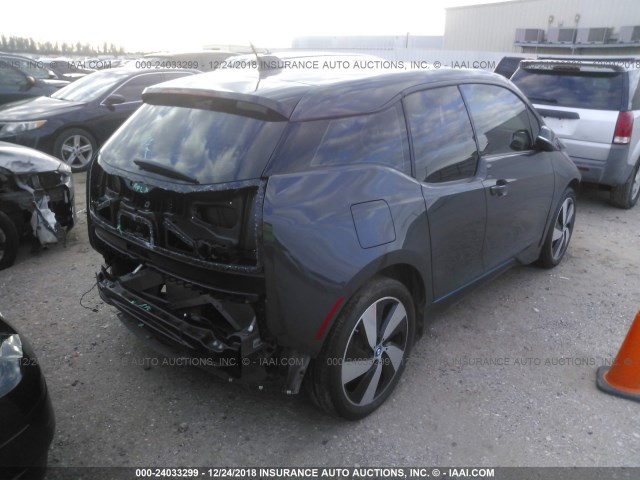 WBY1Z2C58EV284953 - 2014 BMW I3 BEV GRAY photo 4