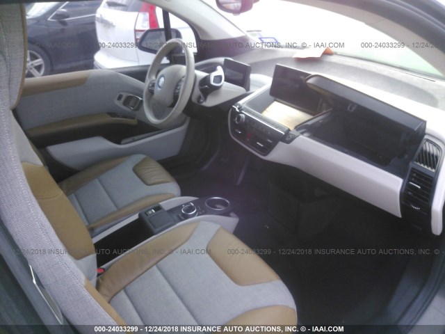 WBY1Z2C58EV284953 - 2014 BMW I3 BEV GRAY photo 5