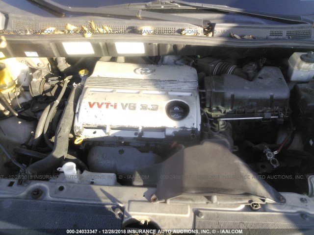 5TDZA23C34S028142 - 2004 TOYOTA SIENNA CE/LE GRAY photo 10