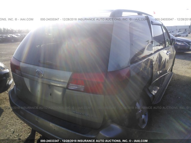 5TDZA23C34S028142 - 2004 TOYOTA SIENNA CE/LE GRAY photo 4