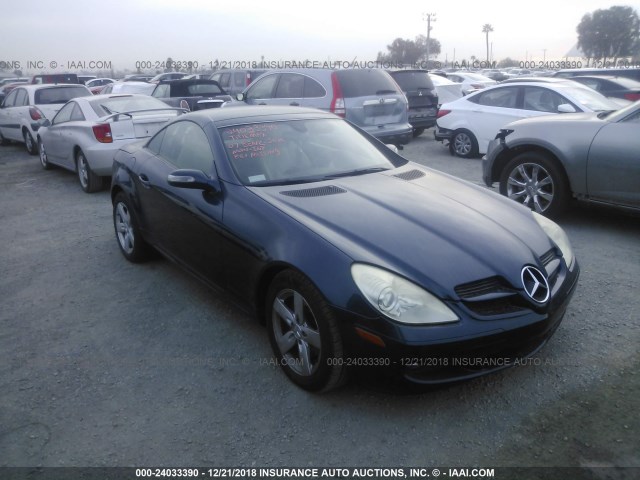 WDBWK54F27F144655 - 2007 MERCEDES-BENZ SLK 280 BLUE photo 1