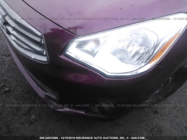 ML32F3FJ3HHF15389 - 2017 MITSUBISHI MIRAGE G4 ES PURPLE photo 6