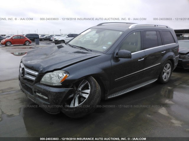 4JGBF7BE0CA793531 - 2012 MERCEDES-BENZ GL 450 4MATIC GRAY photo 2