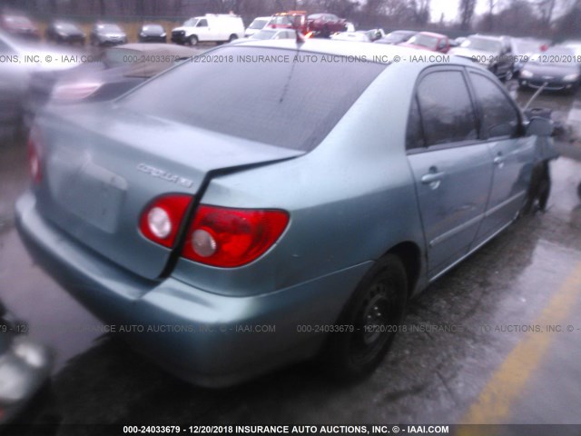 2T1BR32E56C683613 - 2006 TOYOTA COROLLA CE/LE/S GREEN photo 4