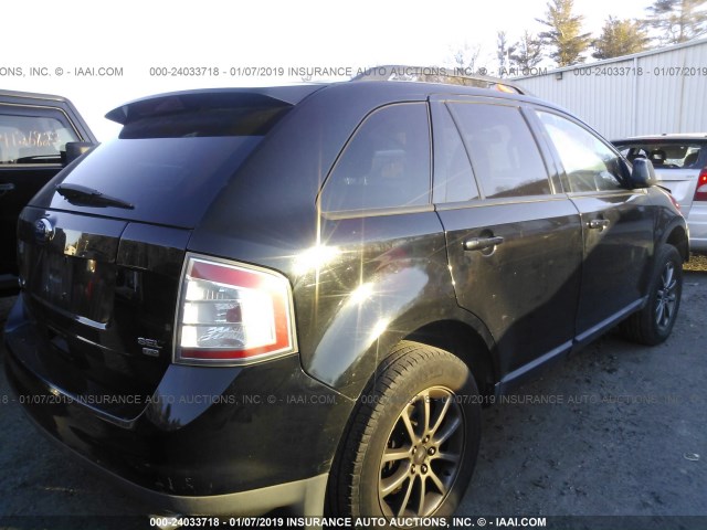 2FMDK48CX8BB30634 - 2008 FORD EDGE SEL BLUE photo 4